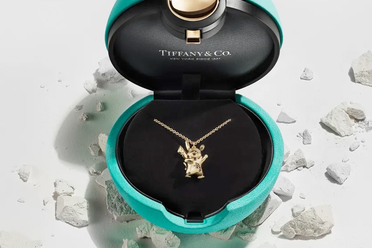 Tiffany & Co. Daniel Arsham Pokémon collabration 2023 december pikachu 18 gold