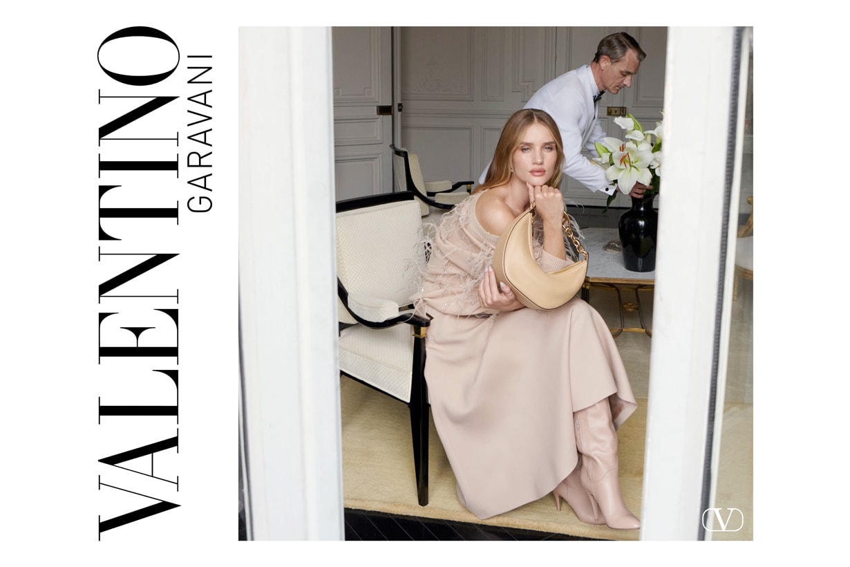 Rosie Huntington-Whiteley valentino campaign it bag vlogo moon