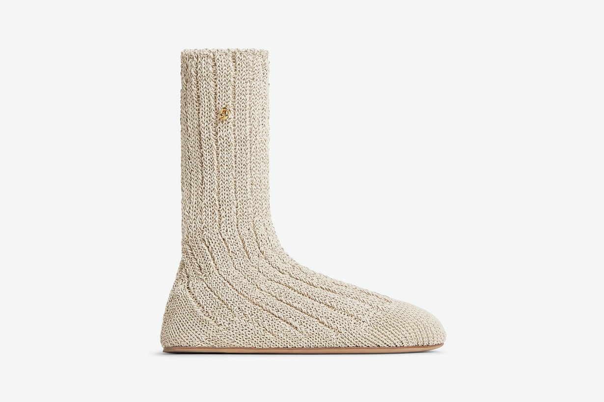 Bottega Veneta Domenica Boot leather socks design