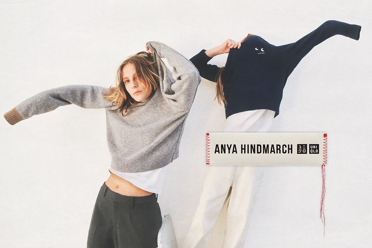 UNIQLO Anya Hindmarch collabration first time heattech 2023 fw collection