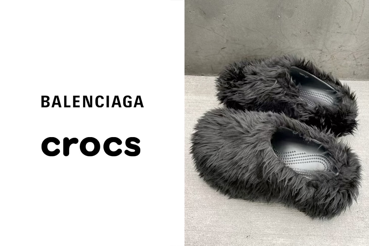 Balenciaga 再次攜手 Crocs：鋪滿了秋冬療癒的毛絨，立地成熊！
