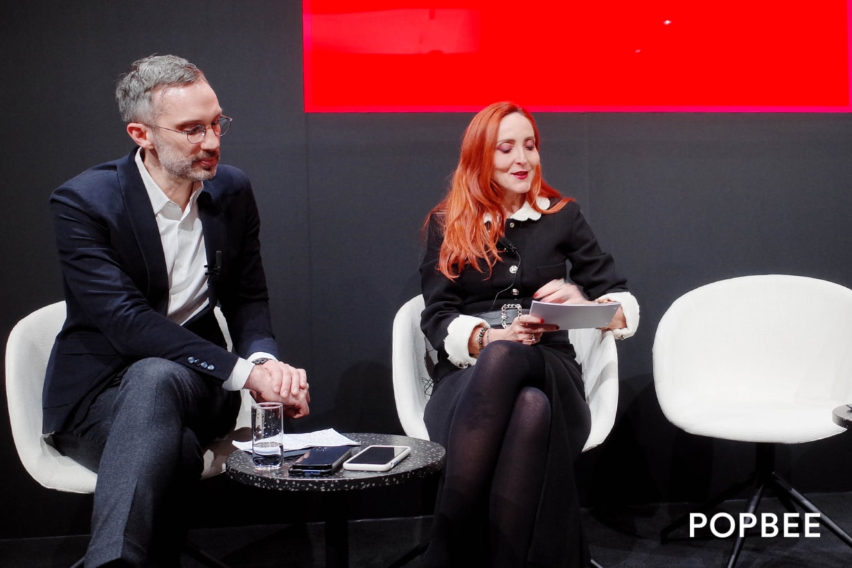 右：香奈兒彩妝創意工作室總監 Nathalie Lasnet、左：FBP Influence & Brand Engagement 總監 Pierre-Guillaume Bonnet 