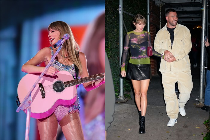 Taylor Swift 演唱會放閃:衝向男友討抱,還讓大男生 Travis 也害羞地蒙住臉!