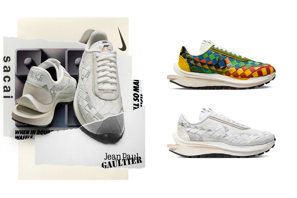 Nike x sacai 黃金組合回來了：Jean Paul Gaultier 三方聯乘波鞋 Vaporwaffle，這天開賣！