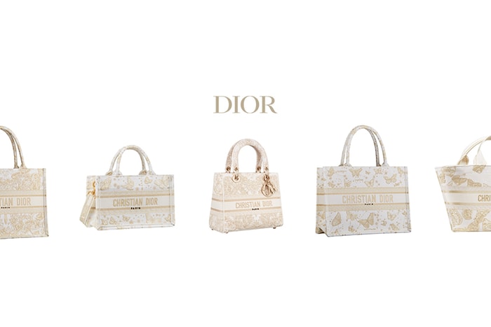 金色蝴蝶躍上人氣手袋:Dior 絕美聖誕系列,優雅重現法式印花圖騰!
