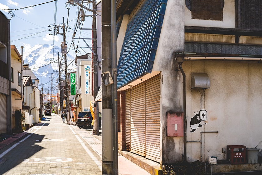 Fujiyoshida Nishiura Arcade Fujisan Japan travel Cherng