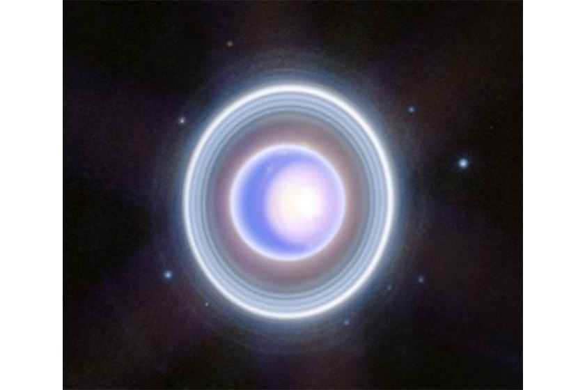 NASA image of Uranus Webb Telescope