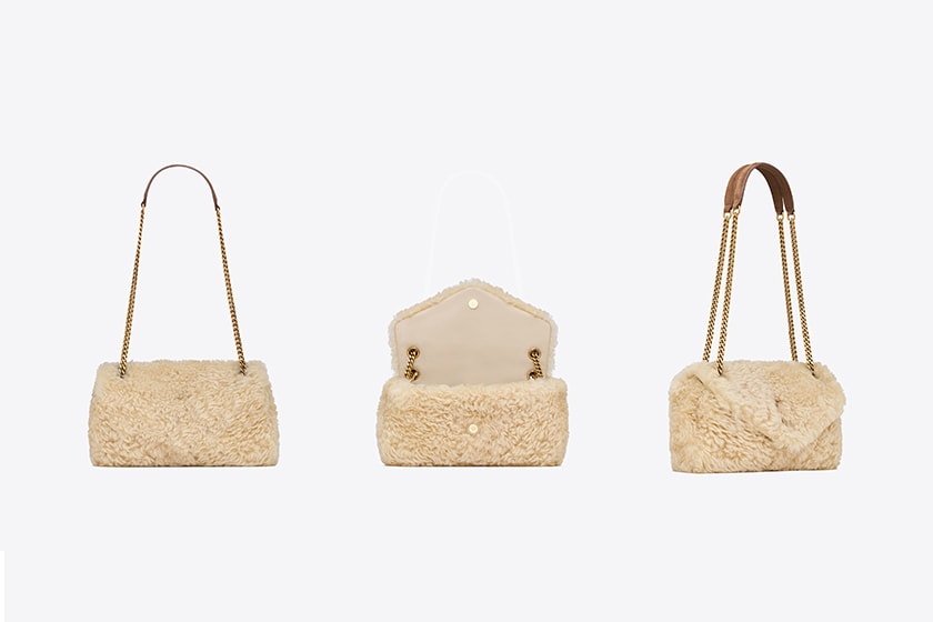 Saint Laurent 5 Puffer shearling Handbags for 2023 winter