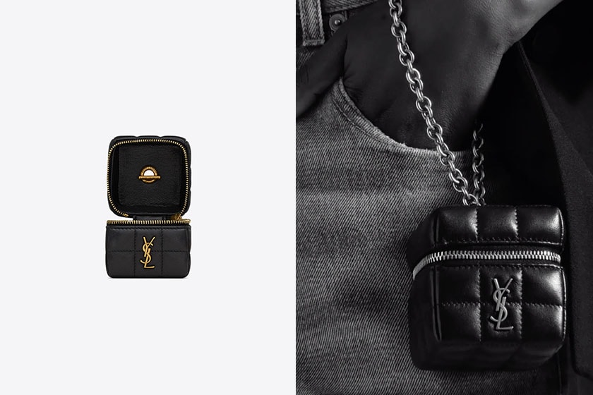 Saint Laurent LAMBSKIN Mini Cube MICRO BOX VANITY BAG 2023 NEW
