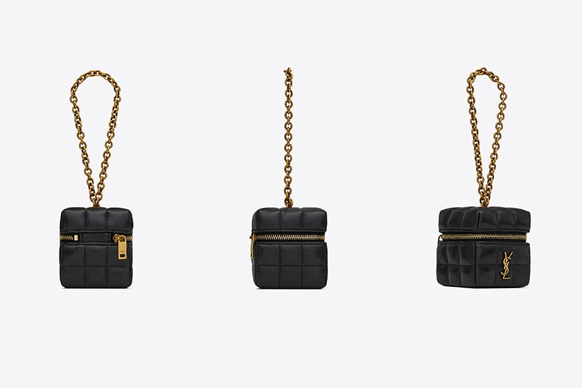 Saint Laurent LAMBSKIN Mini Cube MICRO BOX VANITY BAG 2023 NEW