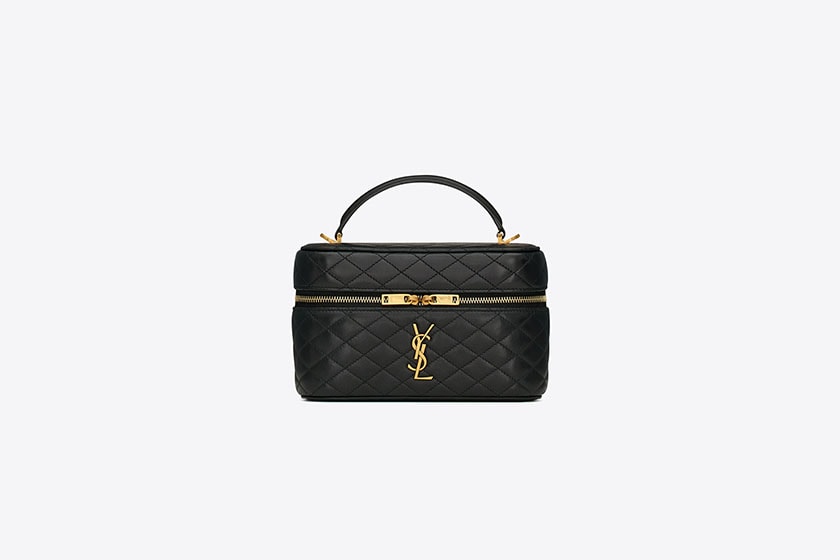 Saint Laurent LAMBSKIN Mini Cube MICRO BOX VANITY BAG 2023 NEW