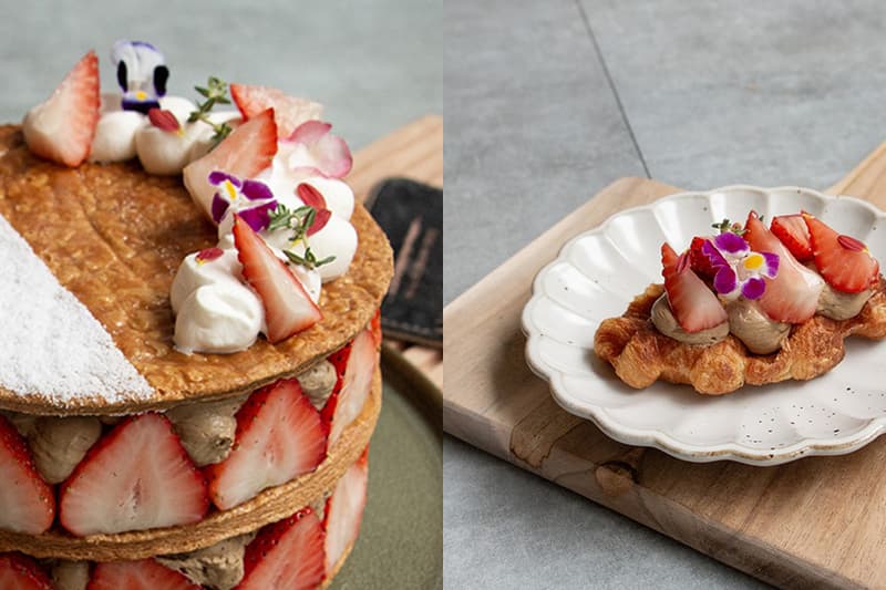 zhuori strawberry season dessert mille feuille