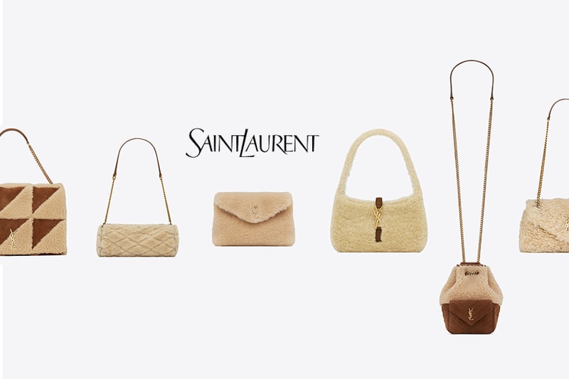 Saint Laurent 5 Puffer shearling Handbags for 2023 winter