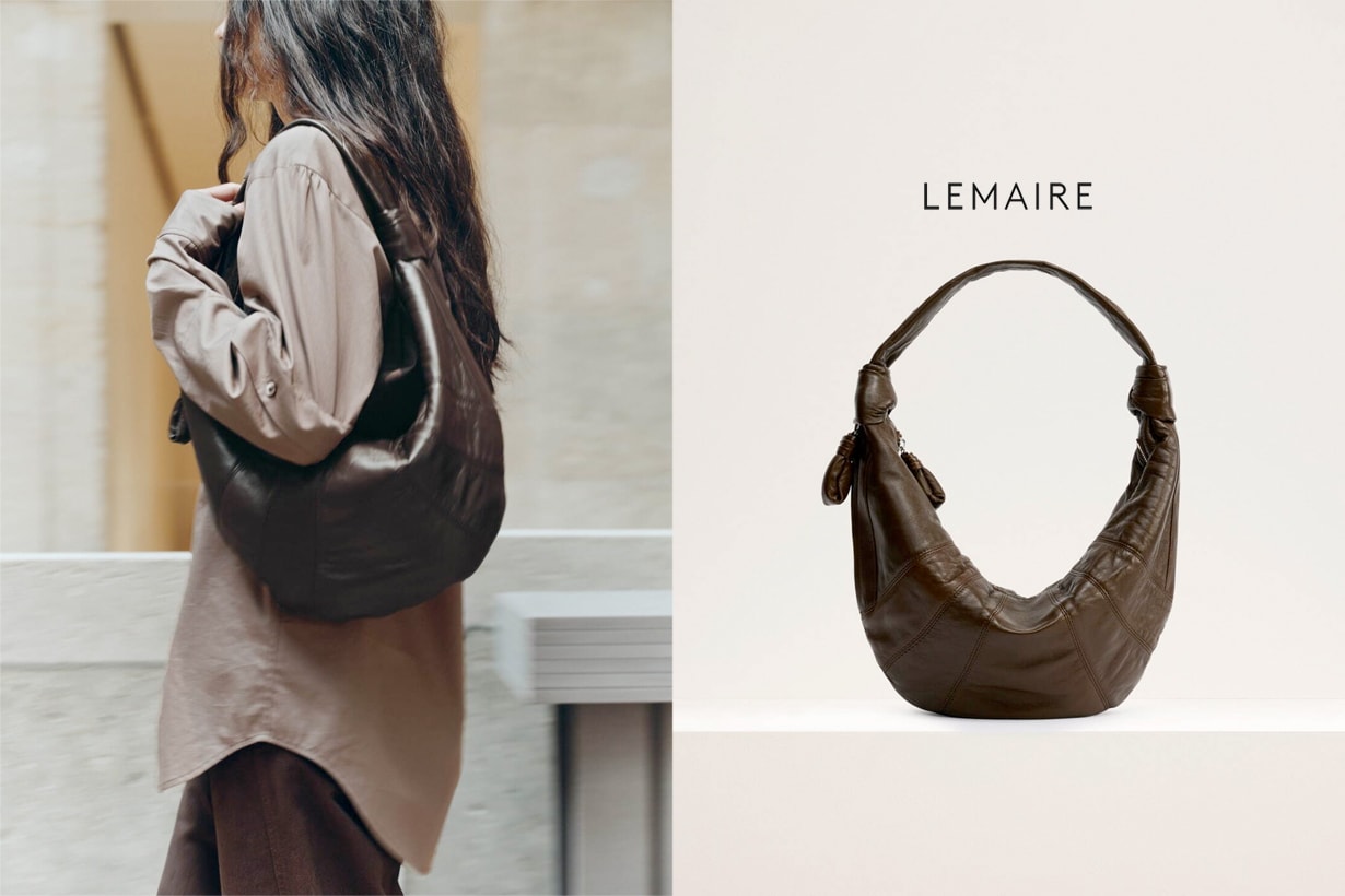 Lemaire 的經典牛角手袋，終於有了 Fortune Croissant Bag 腋下包版！