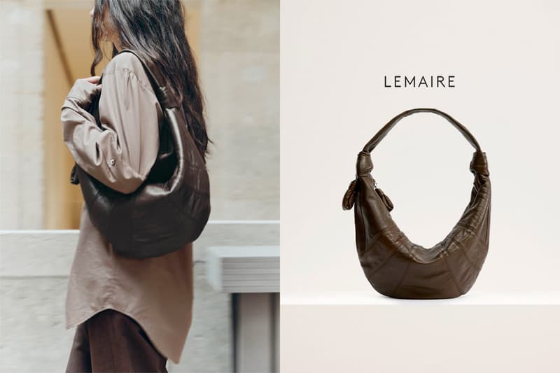 Lemaire 的經典牛角手袋,終於有了 Fortune Croissant Bag 腋下包版!