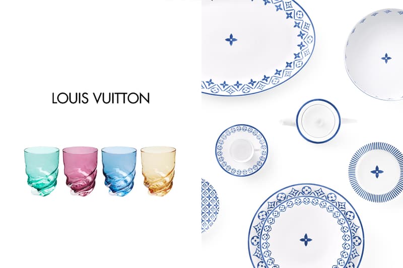 Louis Vuitton 第一個餐具系列:Monogram 餐碗、甜點碟、水杯... 仔細看花朵藏哪裡!