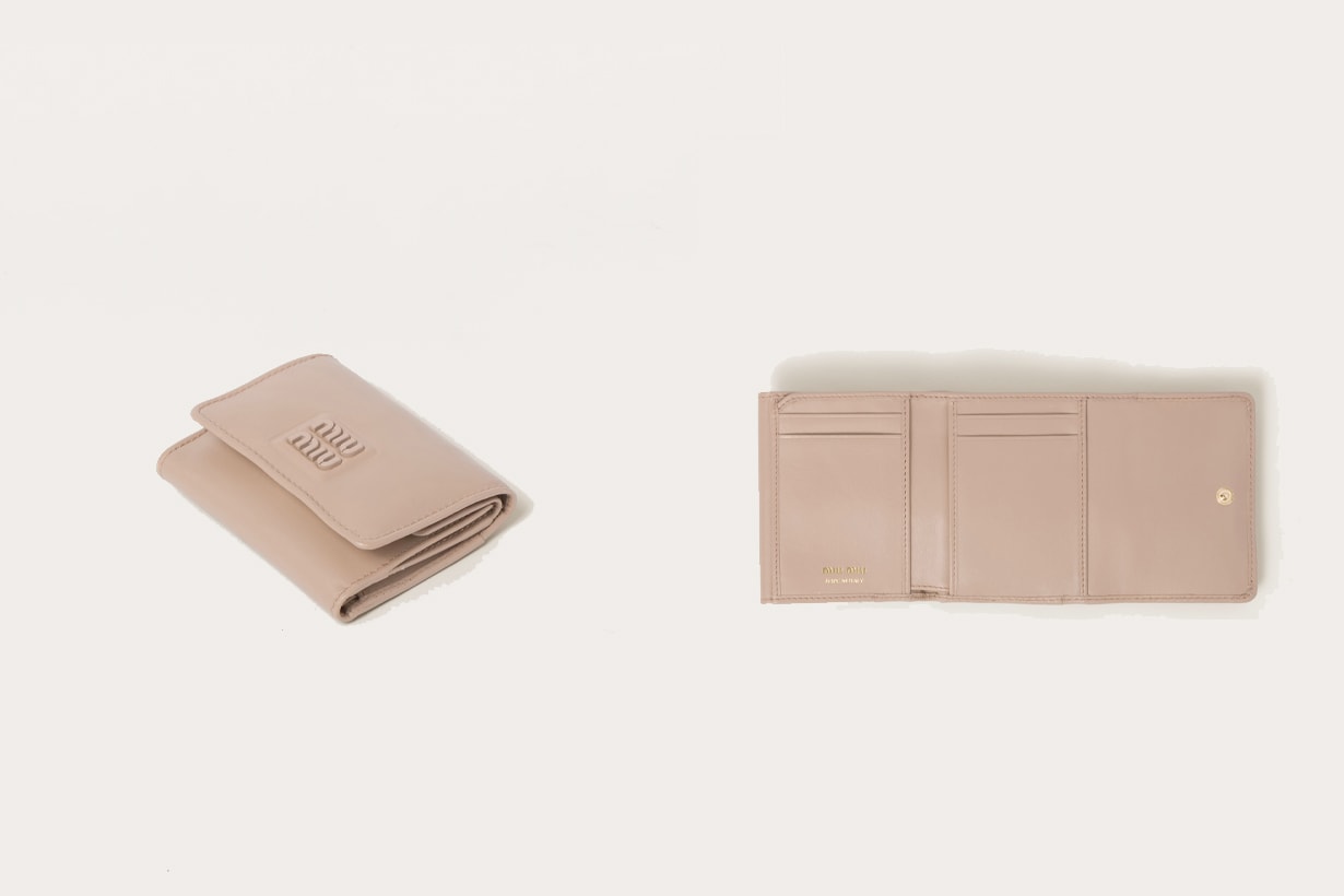 miu miu small wallet folded