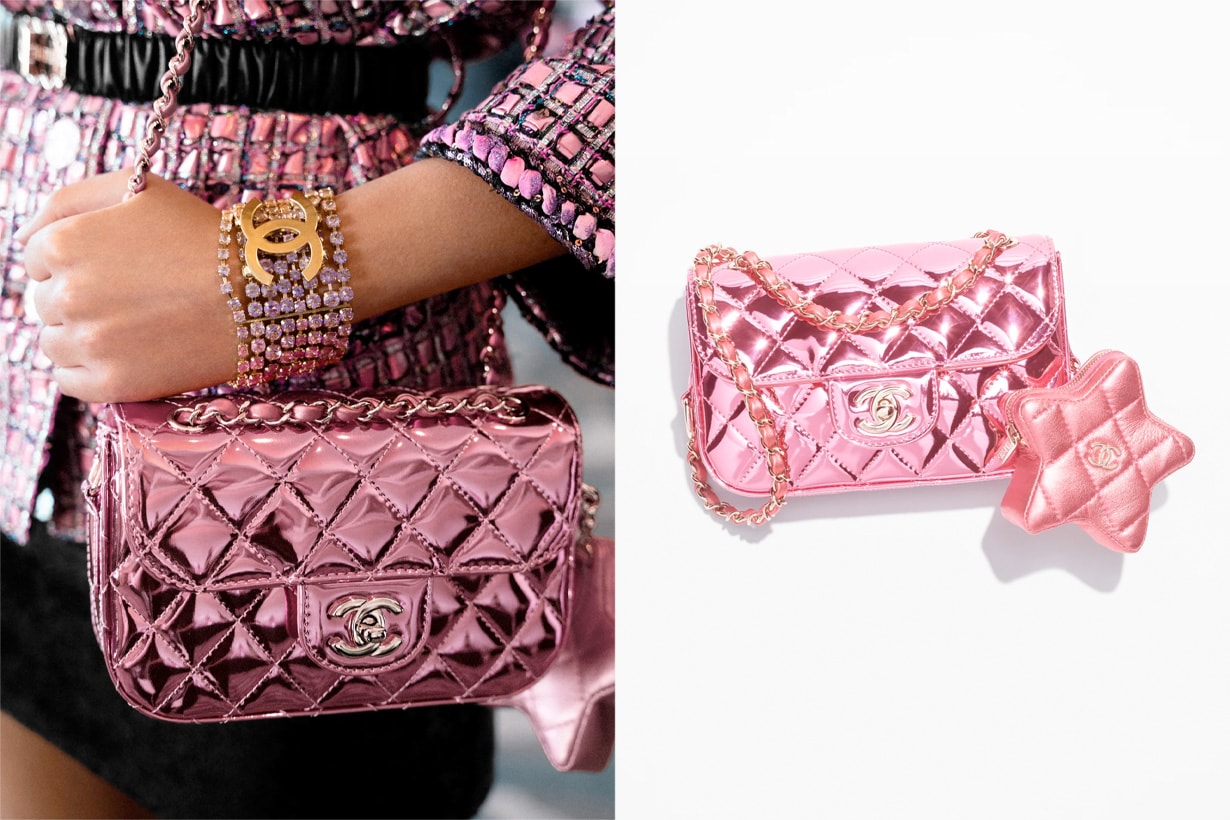 chanel star handbags flap coin purse chain 2023 cruise