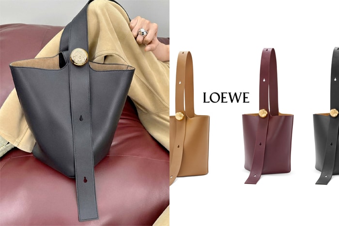 #Popbee 開箱：Loewe 本季大熱門 Pebble Bag，單提把兩種背法俐落又隨性！