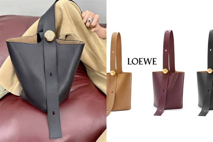 #Popbee 開箱:Loewe 本季大熱門 Pebble Bag,單提把兩種背法俐落又隨性!