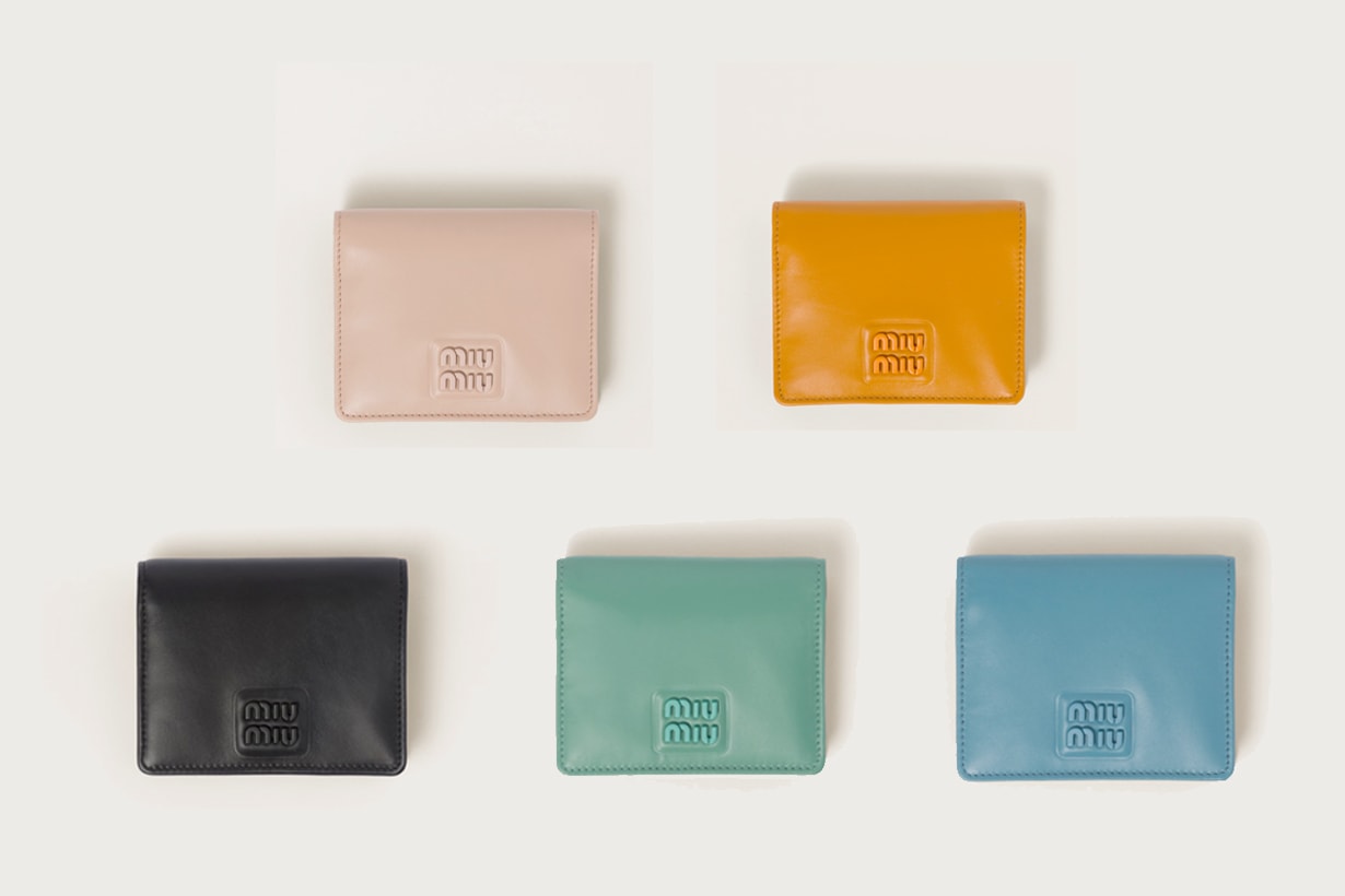 miu miu small wallet folded