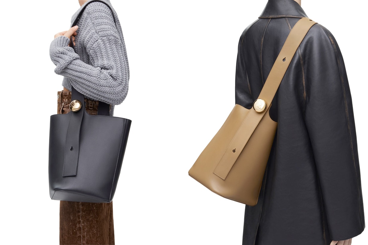loewe pebble handbags unboxing ivy highlight solor size