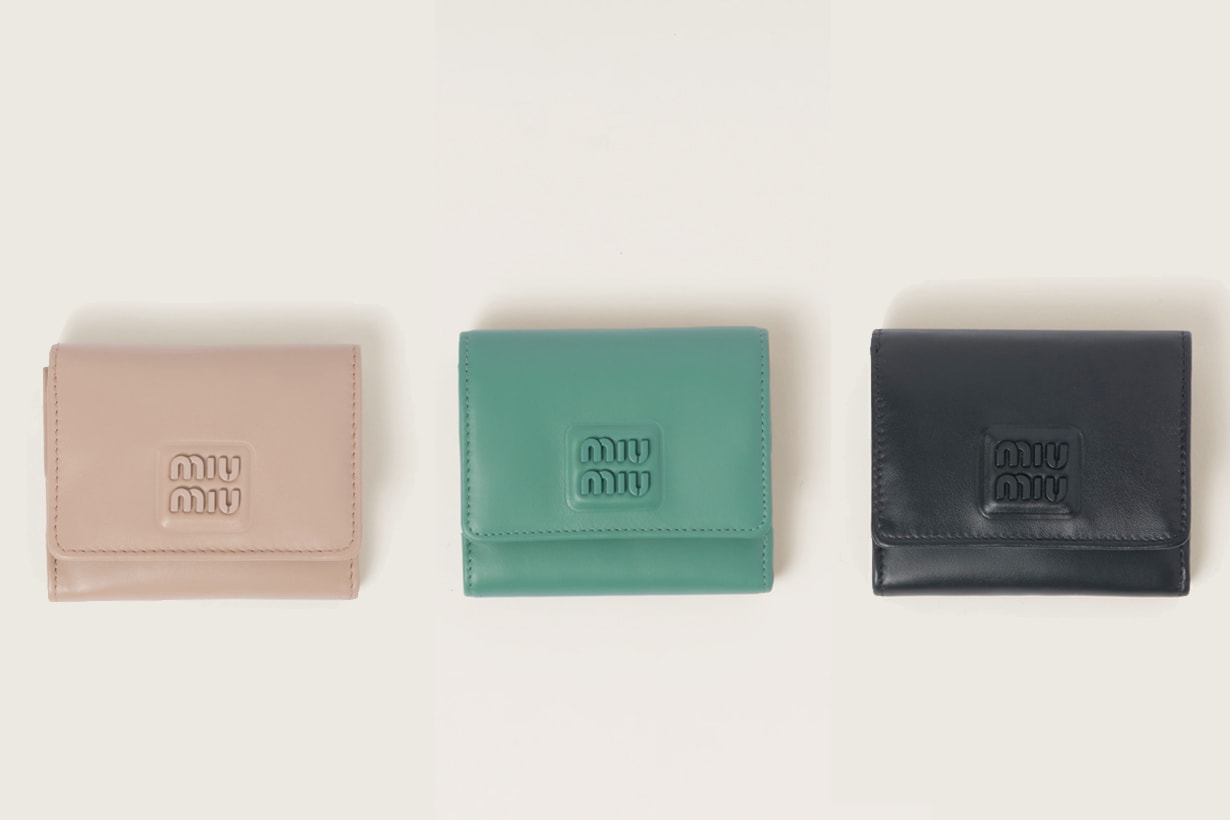 miu miu small wallet folded