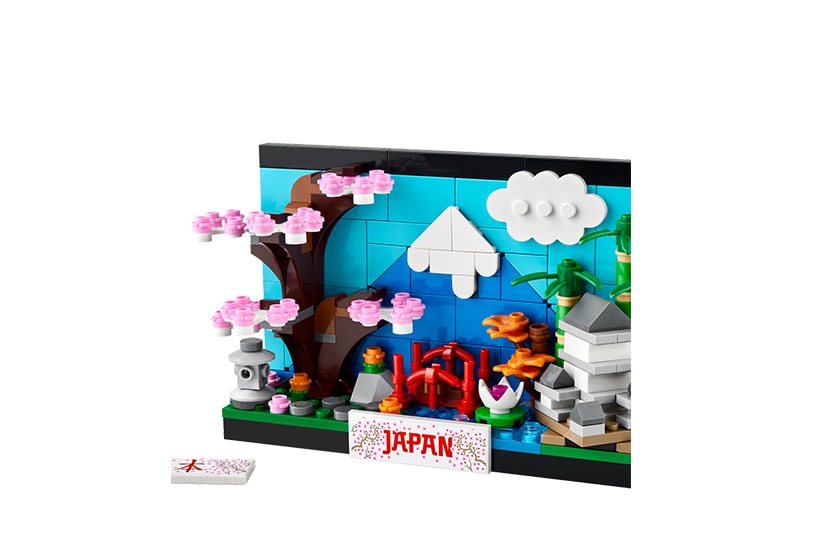 LEGO Home Decor floral art roses camera postcard cherry blossoms