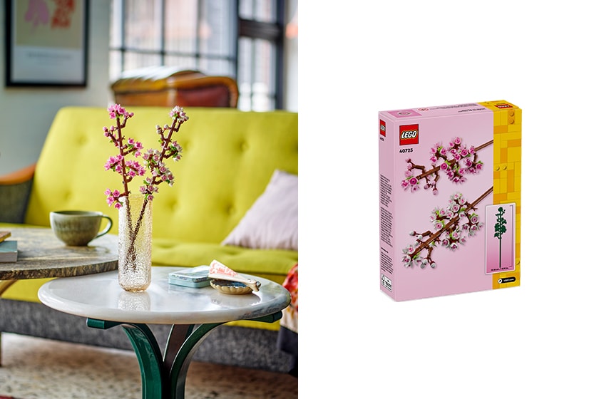 LEGO Home Decor floral art roses camera postcard cherry blossoms