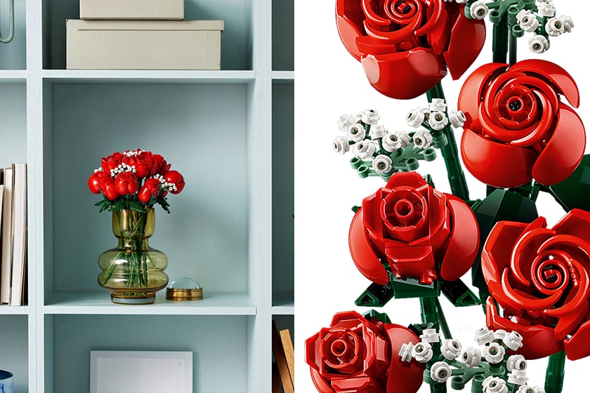 LEGO Home Decor floral art roses camera postcard cherry blossoms