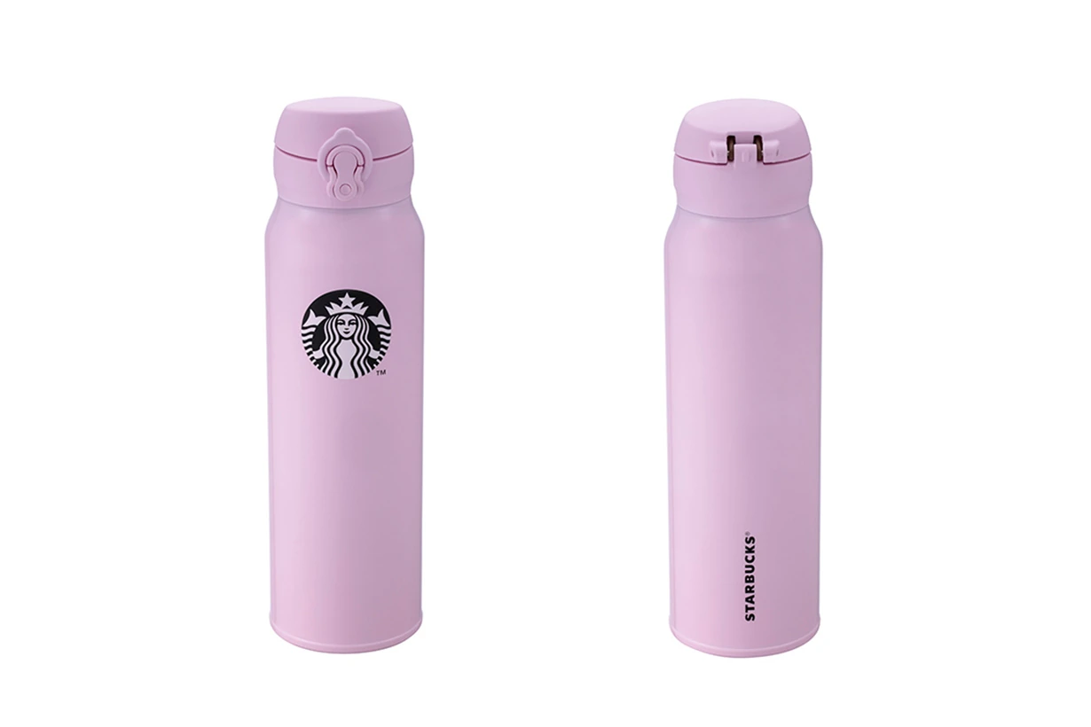 Starbucks pink cat vacuum bottle Cup STANLEY Valentines Day