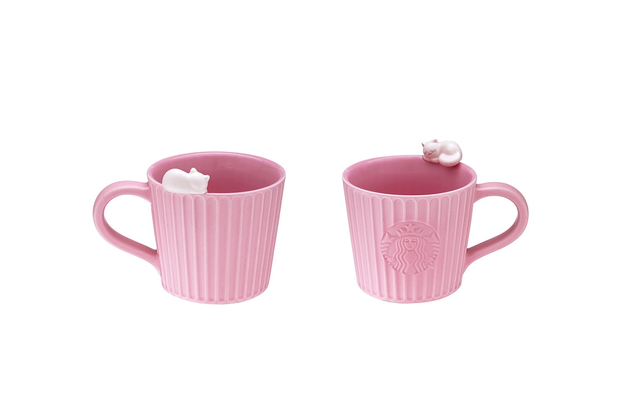 Starbucks pink cat vacuum bottle Cup STANLEY Valentines Day