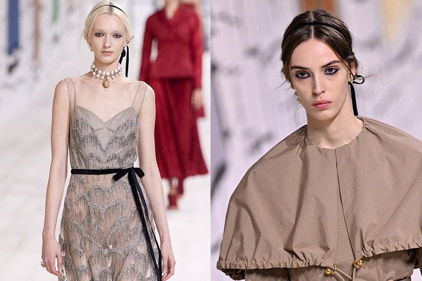 haute couture fashion week spring summer 2024 romantic bow trends