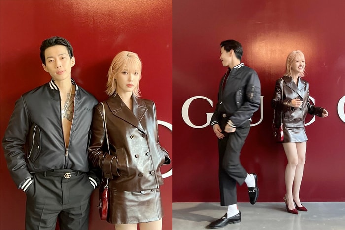 可愛好朋友:相似度 100% 模仿照後... Jay Park 在 Gucci 大秀上讓 IU 又笑場!