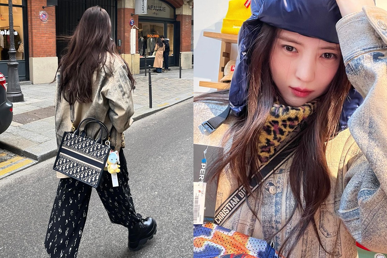 han so hee Dior Book Tote handbags paris street