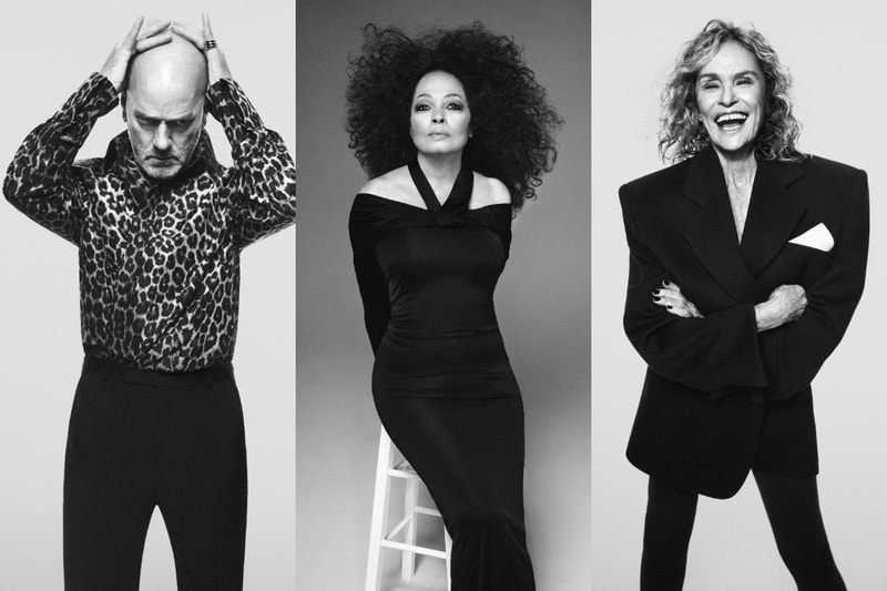 Saint Laurent David Sims Diana Ross Michael Stipe Lauren Hutton Anthony Vaccarello Spring 2024 廣告大片 