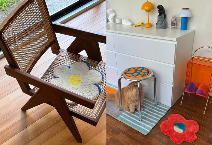 日本女生新年愛上:MIYOSHI RUG 小花地毯,在家中放極簡可愛的日式工藝!