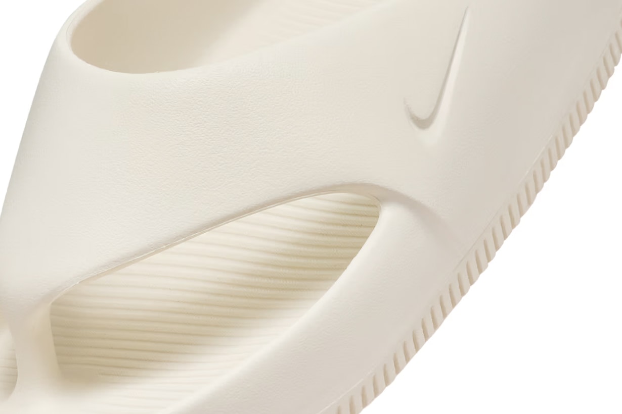 Nike calm flip flop sandals release photos on foot