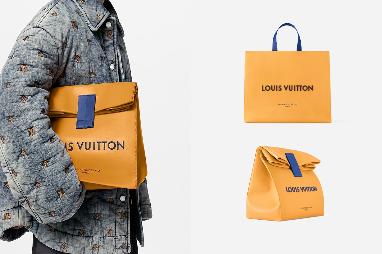 Louis Vuitton 男裝區目標... 偽裝成購物袋、三明治紙袋的 2 款新包！