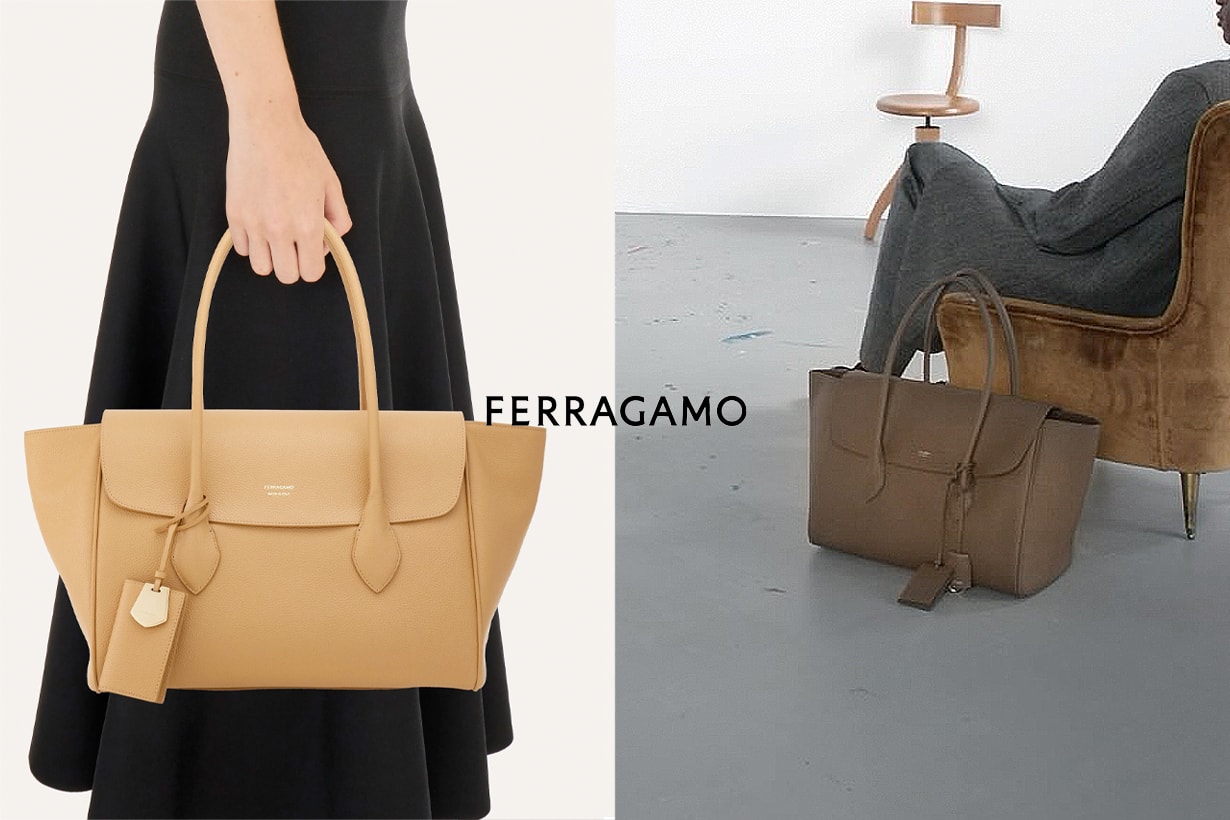 Ferragamo 被上班族瞄準的大手袋 Tote Bag：一點 Old Céline 的優雅美，竟還貼心附上卡夾！
