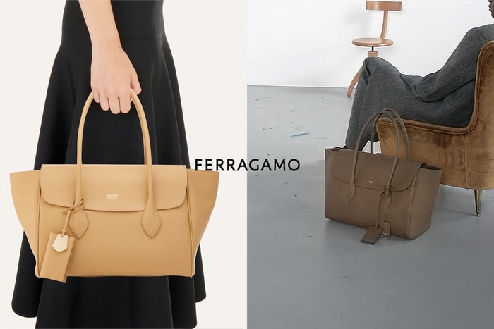 一點 Old Céline 的優雅美：Ferragamo 被上班族瞄準的大手袋，竟還貼心附上卡夾！