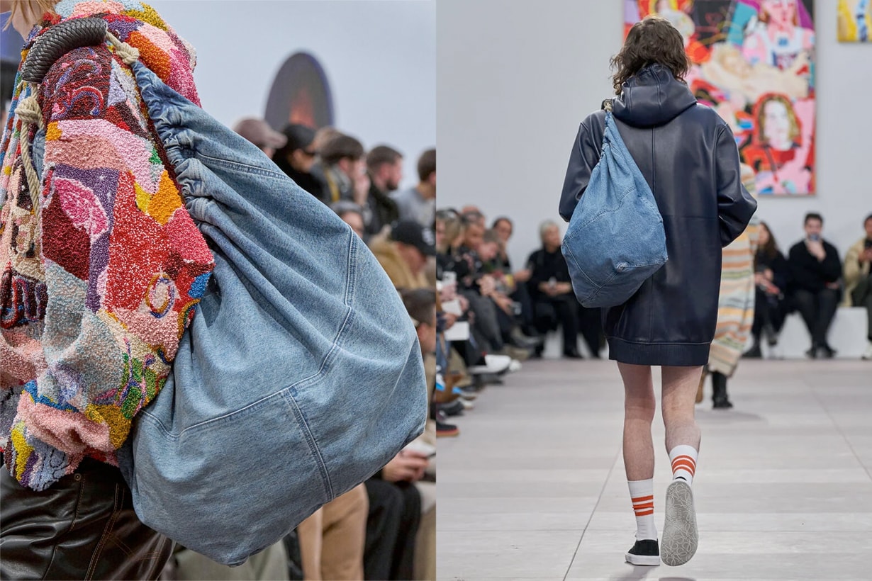 loewe squeeze bag large men fashion paris week 2024 fall winter
