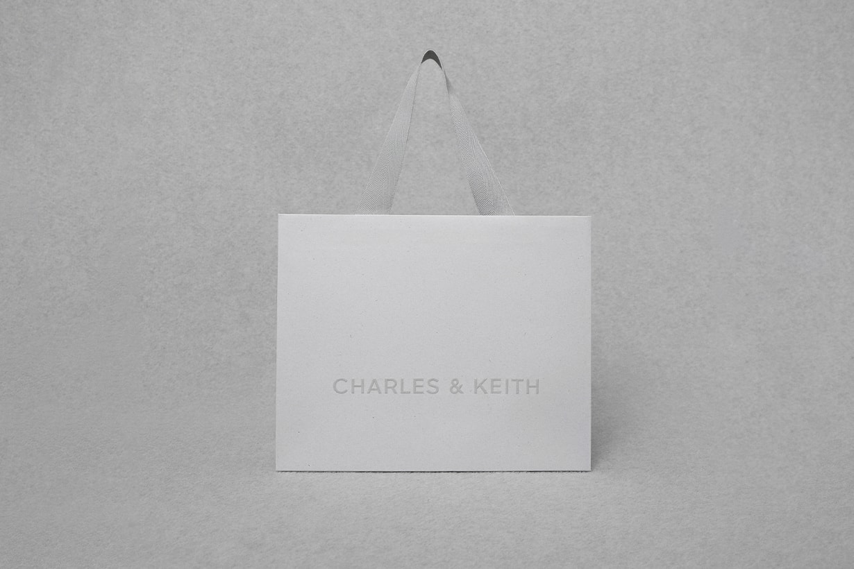 Charles＆Keith new logo meaning recycled shopping bag policy