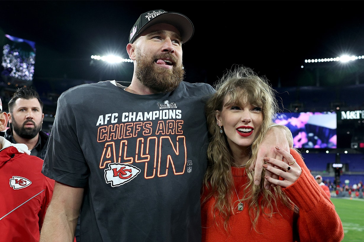 男友球隊打入 Super Bowl，Taylor Swift 跟 Travis Kelce 上演猶如電影般浪漫一幕 