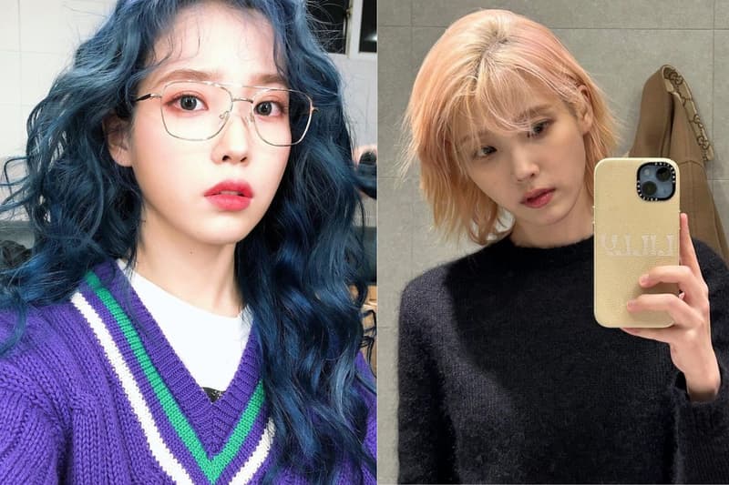 IU Lee Ji-eun hair style colour