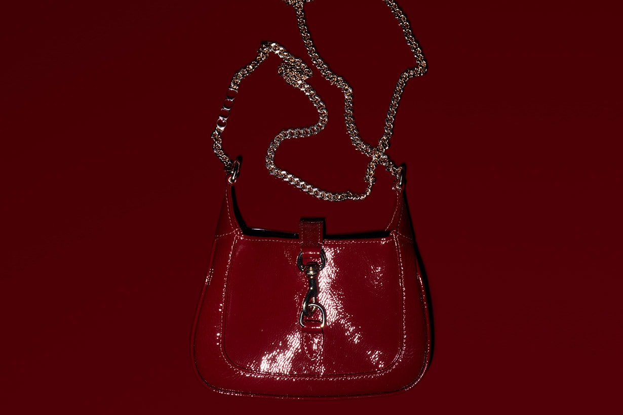 Gucci Jackie Notte Ancora 2024 info Celebrity Style IU Dakota Johnson BIBI