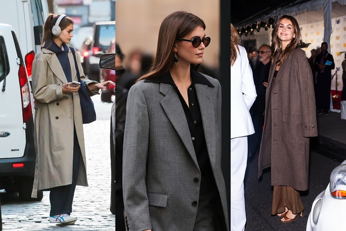 用一件風衣套出時髦率性:跟上低調超模 Kaia Gerber 的初春穿搭術吧!