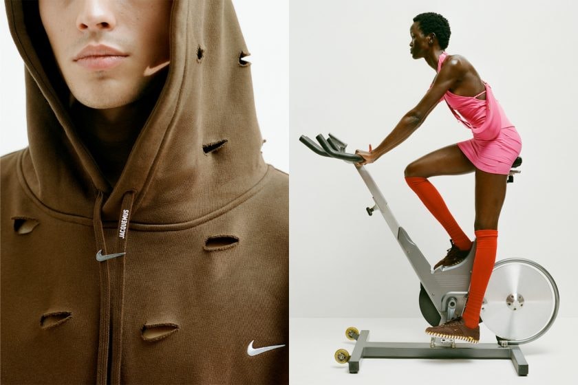 Jacquemus + Nike collection 2024 spring bag cloth legging sports bra dress