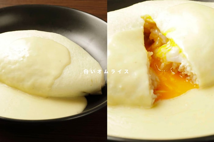 超夢幻「純白蛋包飯」，日本女生 IG 瘋傳：這麼可愛怎麼捨得吃！