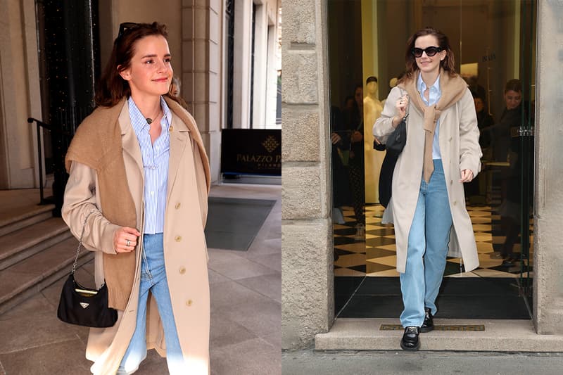 Emma Watson 的街拍穿搭筆記:換季時分很好用,用基本單品搭出隨性時髦感!